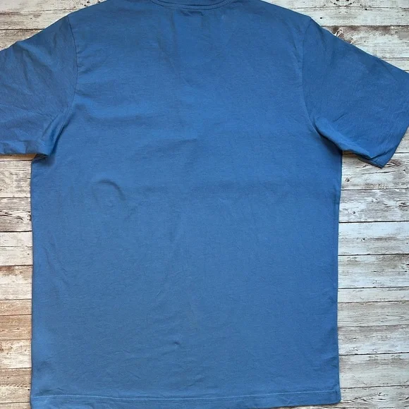 Columbia Men's Short Sleeve Henley II Shirt Landroamer sz Medium Skyler Blue - Picture 6 of 11